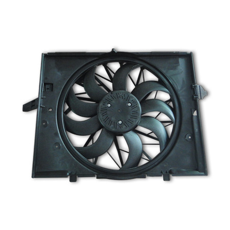 Remote Mount Stacked Plate 27 Row 29 row Transmission Cooler with Electric Fan with Barbed Fittings